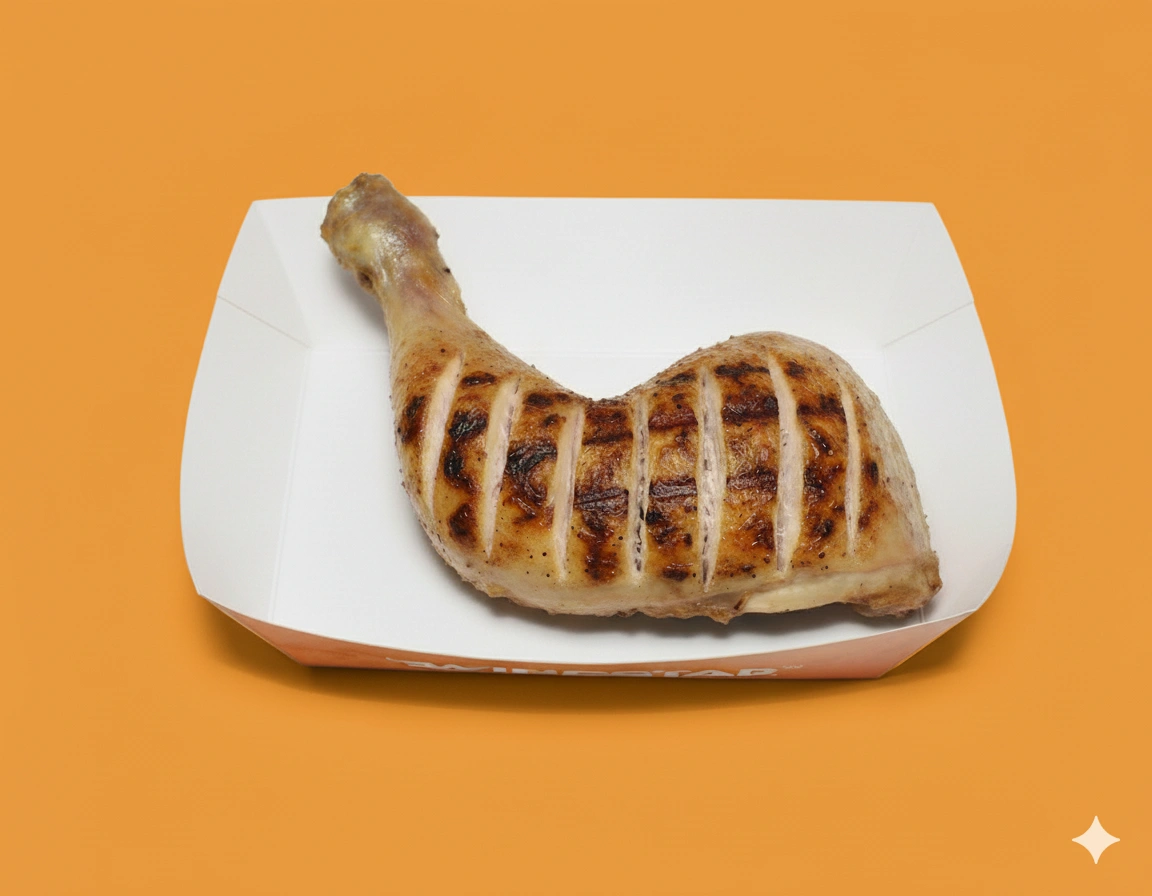 Quarter piri piri grilled chicken with fries